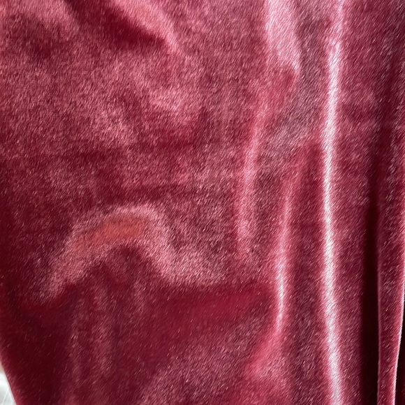 Express Wine Red Velour Pantsuit - Picture 4 of 5